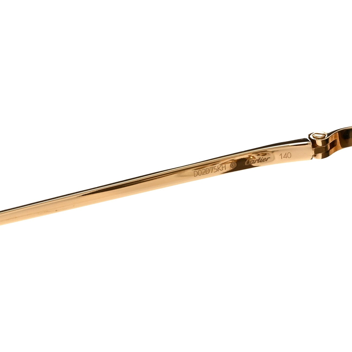 Panthere De Cartier Cat Eye Sunglasses Gold