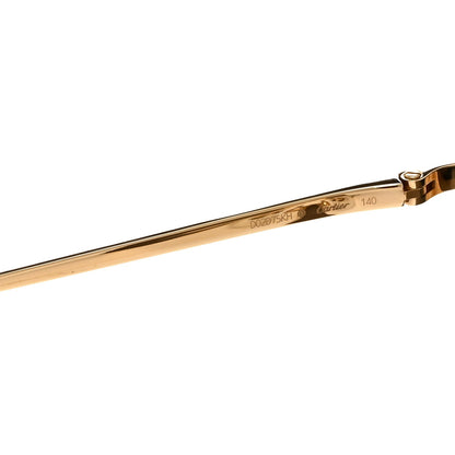Panthere De Cartier Cat Eye Sunglasses Gold