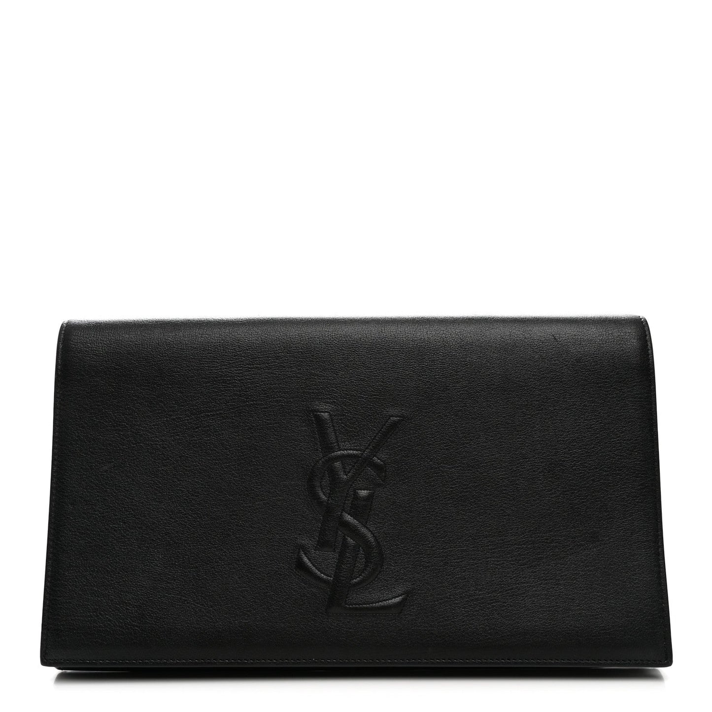 Calfskin Monogram Large Belle De Jour Clutch Black