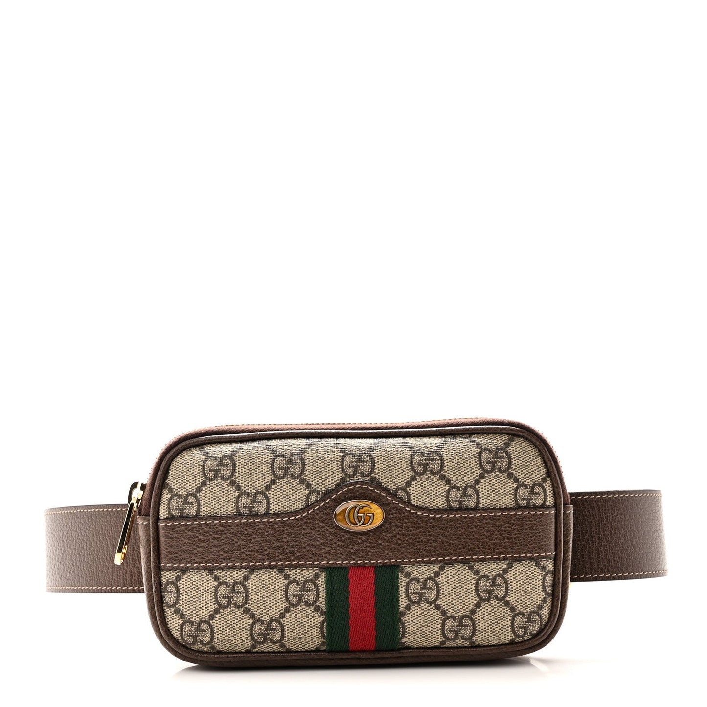 GG Supreme Monogram Ophidia Belted iPhone Case 75 30 Dark Brown