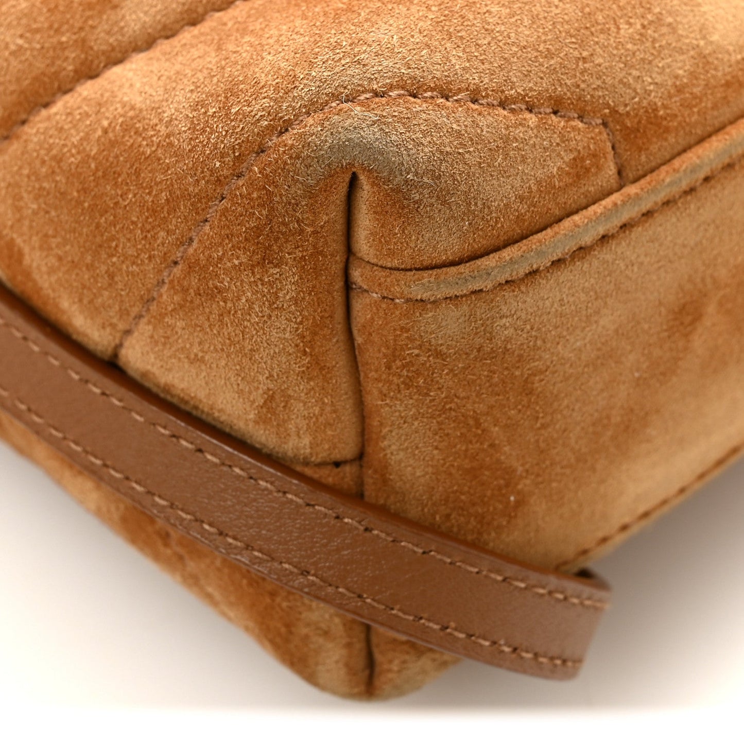 Suede Toy Loulou Shoulder Bag Cinnamon