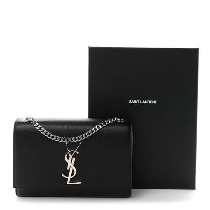 Grain De Poudre Small Classic Monogram Kate Satchel Black