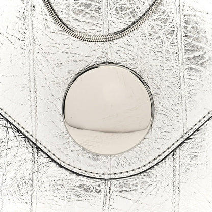 Metallic Eelskin Bobbi Bag Silver