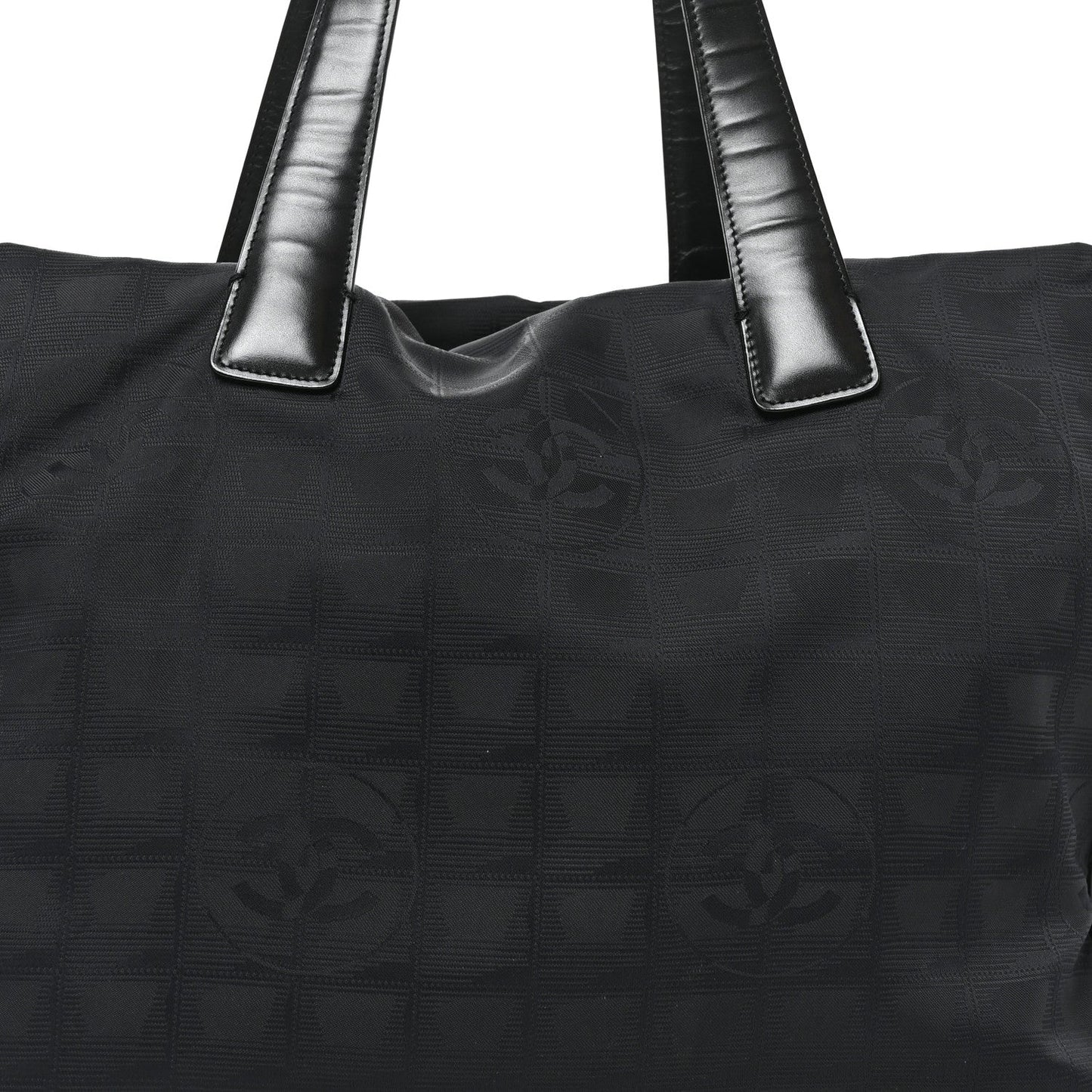 Nylon Medium Travel Tote Black