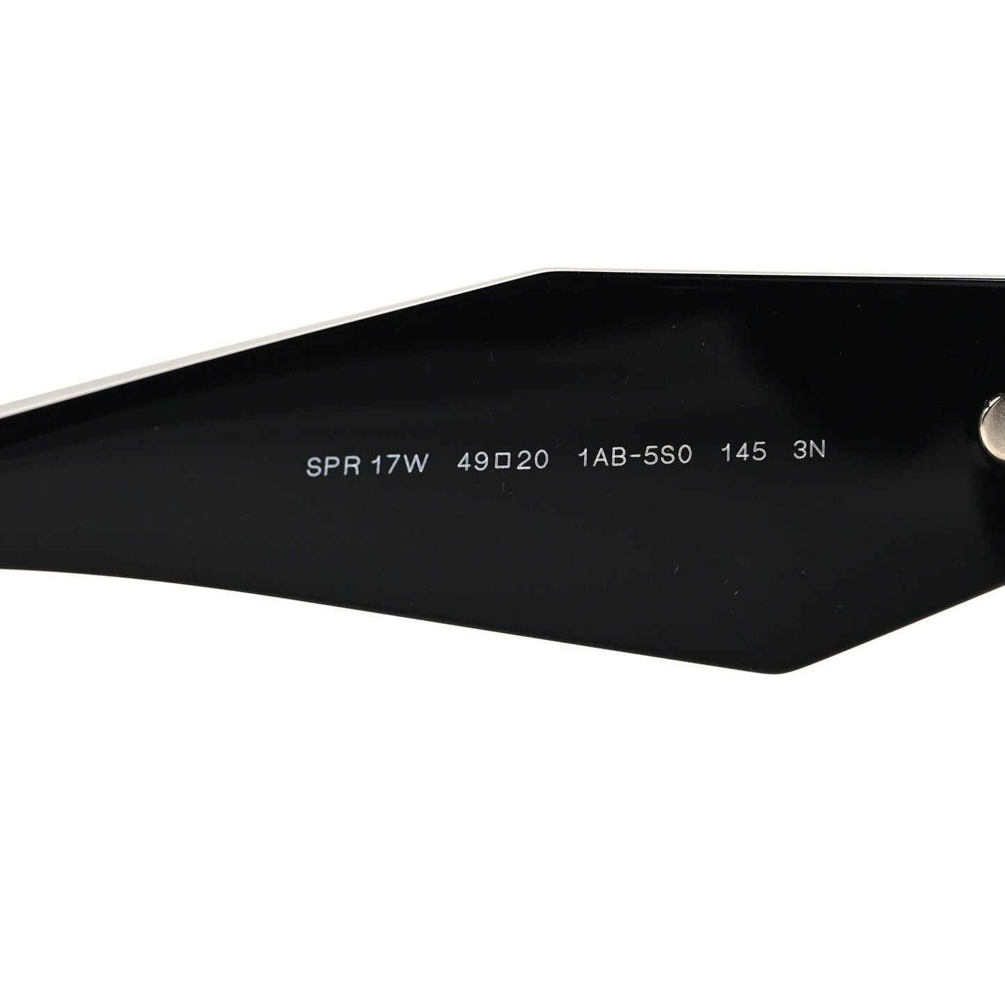 Acetate Symbole Sunglasses SPR 17W Black