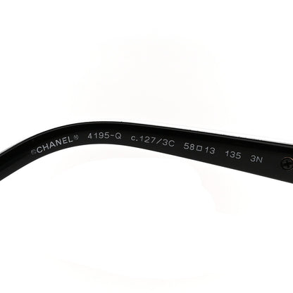 Lambskin Quilted CC 4195-Q Sunglasses Silver
