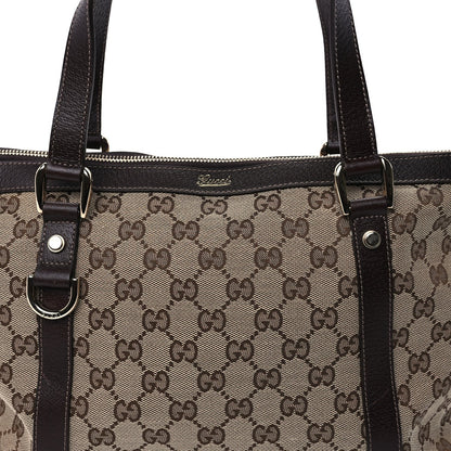 Monogram Medium Abbey Tote Dark Brown