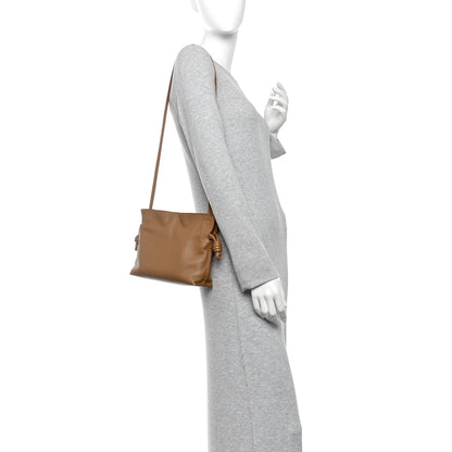 Calfskin Mini Flamenco Knot Clutch Warm Desert