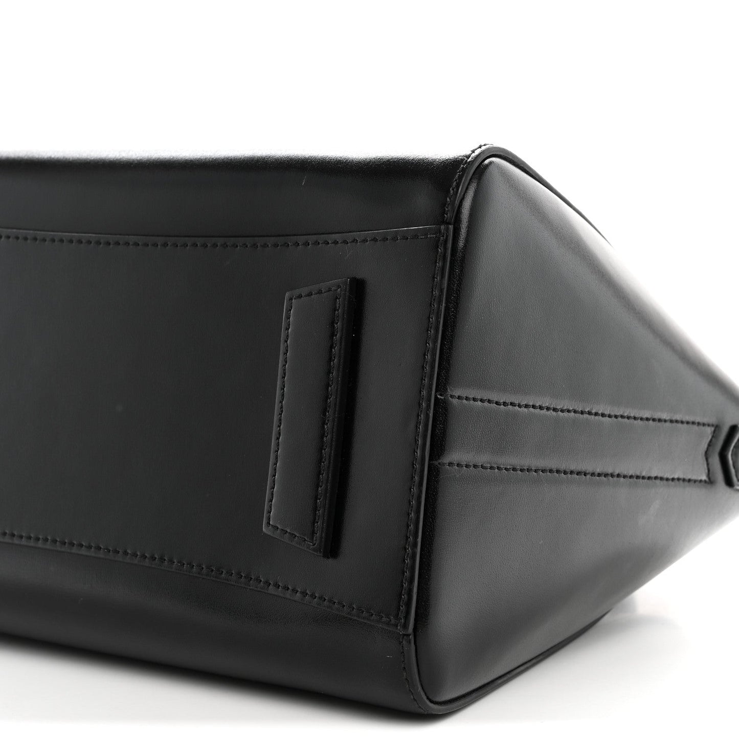 Shiny Lord Calfskin Small Antigona Black