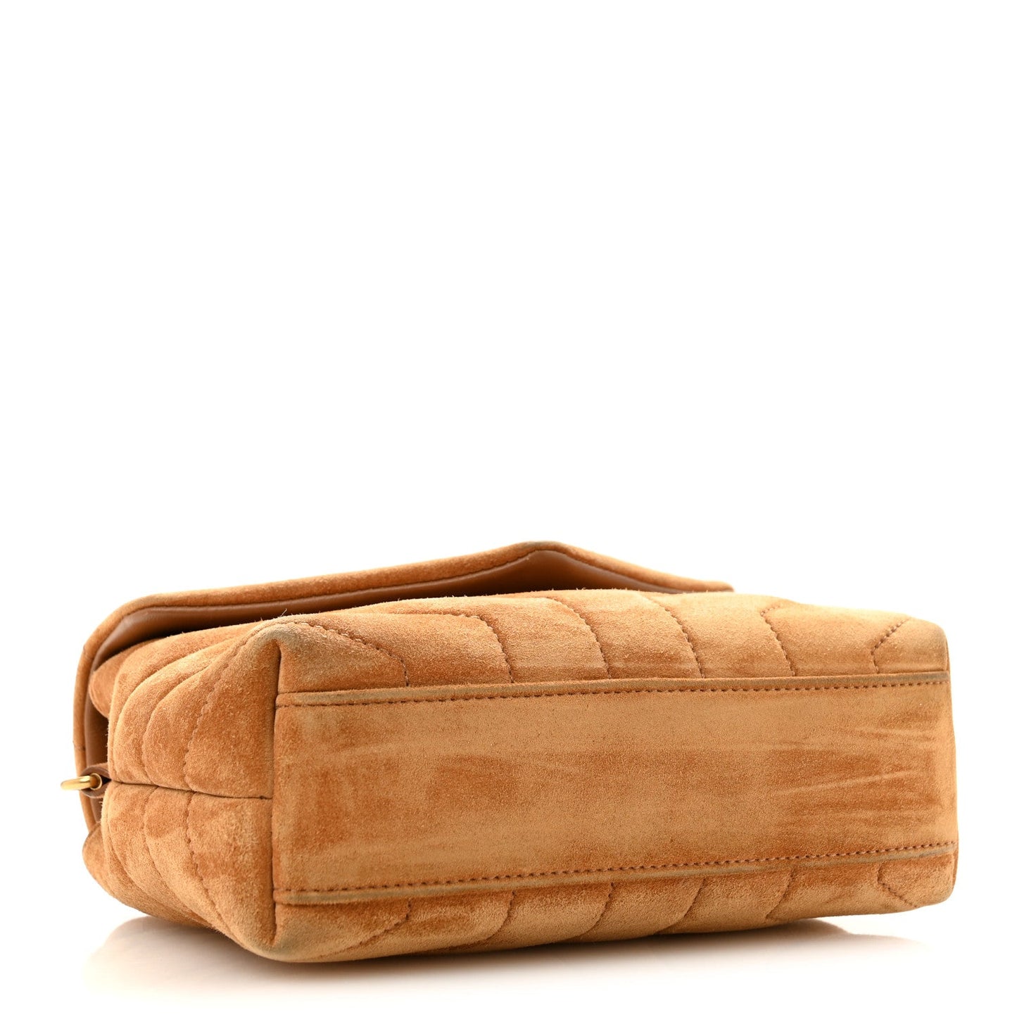 Suede Toy Loulou Shoulder Bag Cinnamon