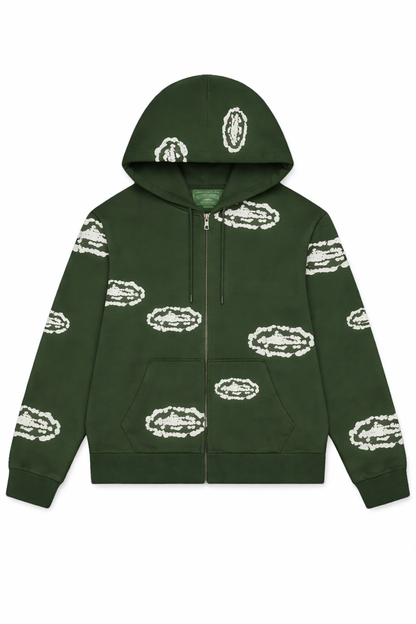 SUDADERA DENIM TEAR$ X CORTElZ