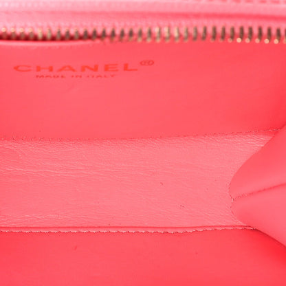 Caviar Quilted Pick Me Up Mini Vanity Case  Pink