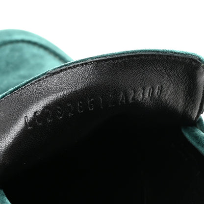 Velvet Mens Paris Loafers 43.5 Vert Fonce