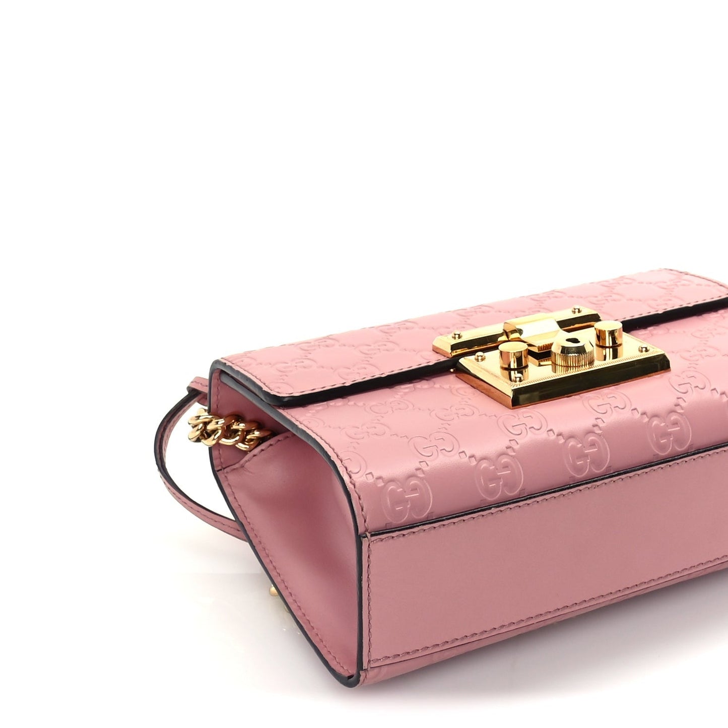 ssima Small Padlock Shoulder Bag  Rose Baby Candy