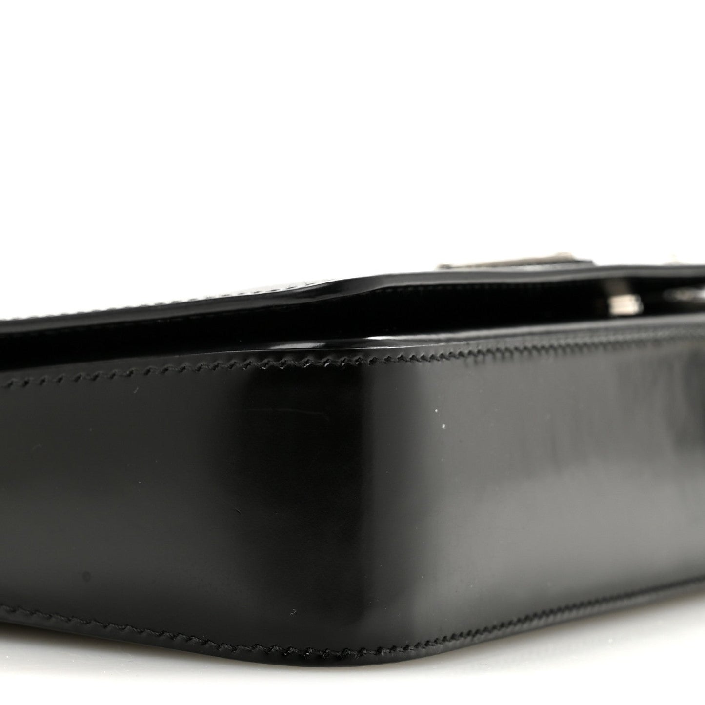 Spazzolato Femme Flap Shoulder Bag Black