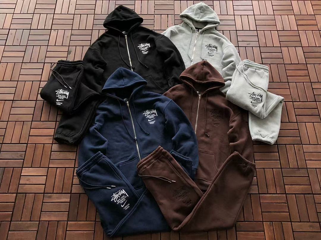 TOP￥~129 PANTS￥~115 N🔥K🔥& ST🔥S🔥Y HOODIE TROUSERS FLEECE