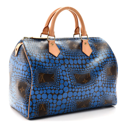 Monogram Kusama Town Speedy 30 Blue