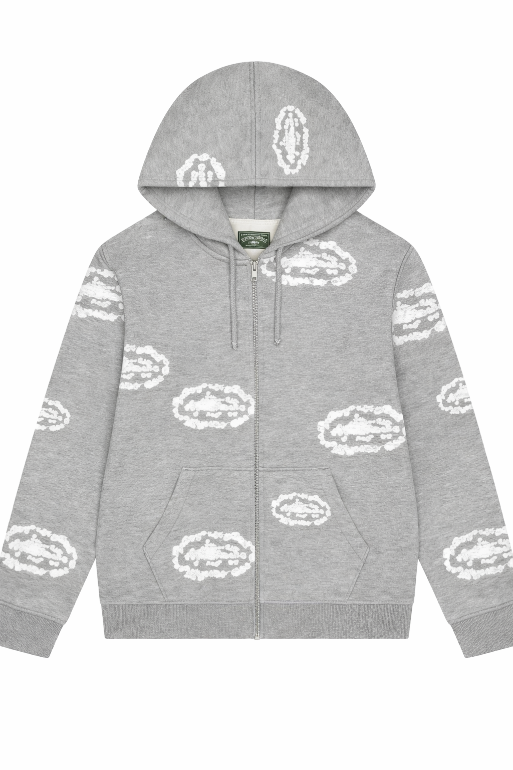 SUDADERA DENIM TEAR$ X CORTElZ
