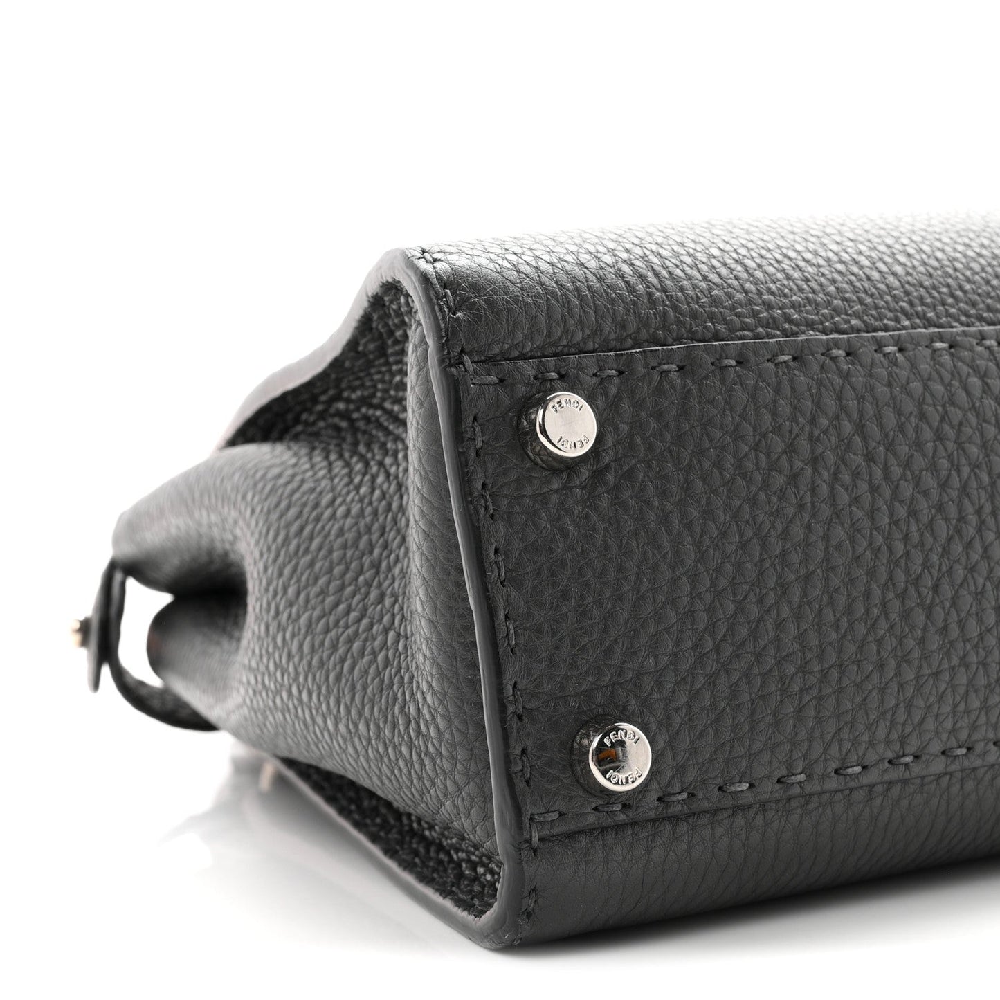 Cuoio Romano Selleria Bi-Color Medium Peekaboo Iconic Satchel Asfalto Latte