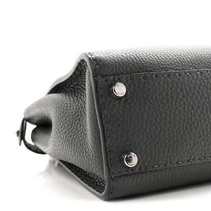 Cuoio Romano Selleria Bi-Color Medium Peekaboo Iconic Satchel Asfalto Latte