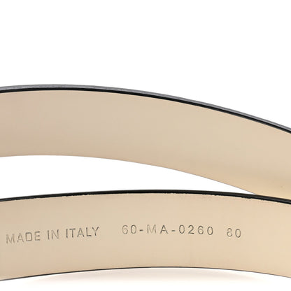 Calfskin Saddle Belt 80 32 White