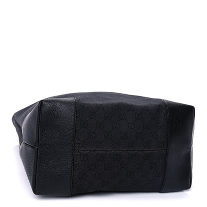 Denim Monogram Medium Handle Vertical Tote Black