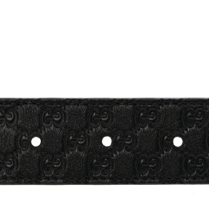Guccissima Double G Reversible Belt 75 30 Black White