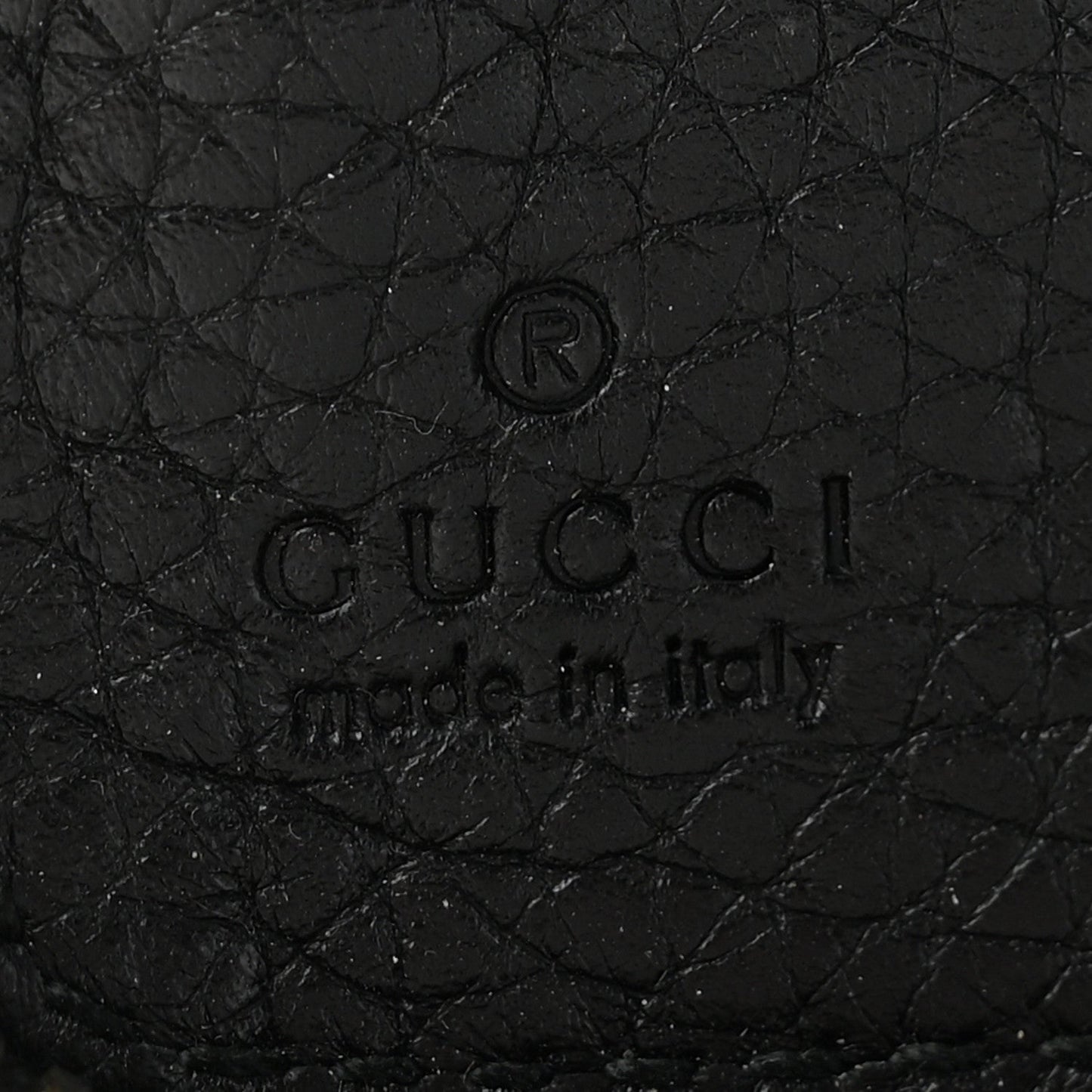 Pebbled Calfskin Soho Zip Around Wallet Black