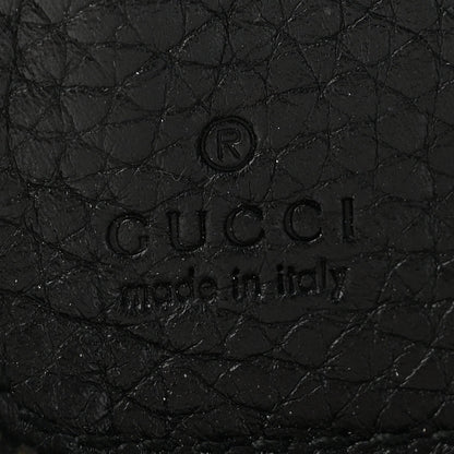Pebbled Calfskin Soho Zip Around Wallet Black