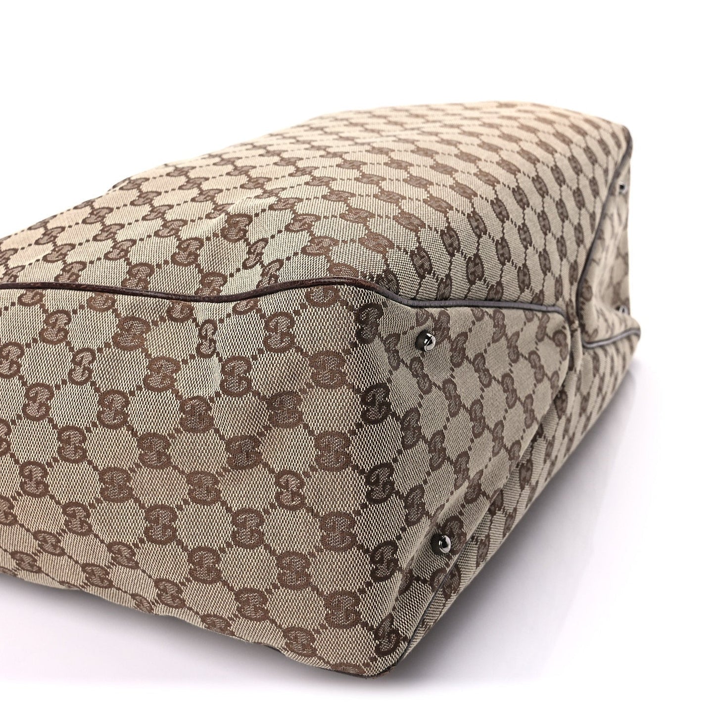 Monogram Medium Tote  Dark Brown