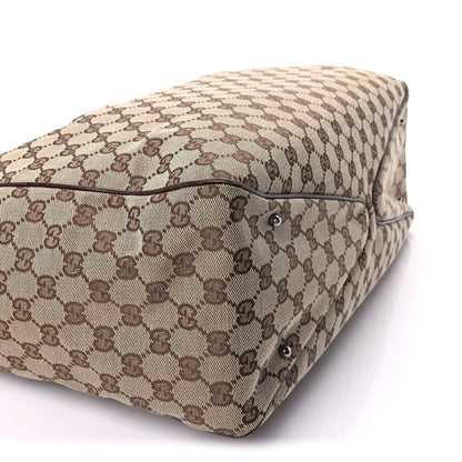 Monogram Medium Tote  Dark Brown
