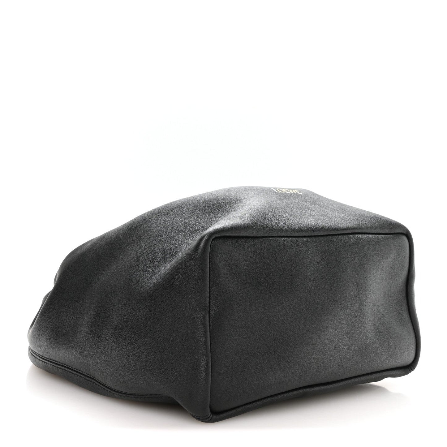 Buttery Nappa Lambskin Mini Squeeze Bag Black