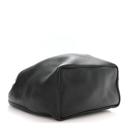 Buttery Nappa Lambskin Mini Squeeze Bag Black