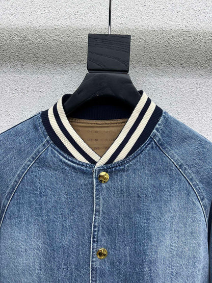Celin Teddy Jacket Blue Denim