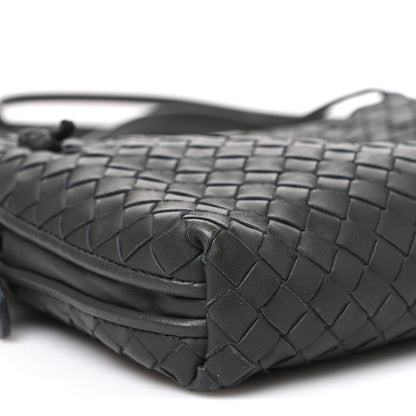 Nappa Intrecciato Nodini Crossbody Messenger New Light Grey