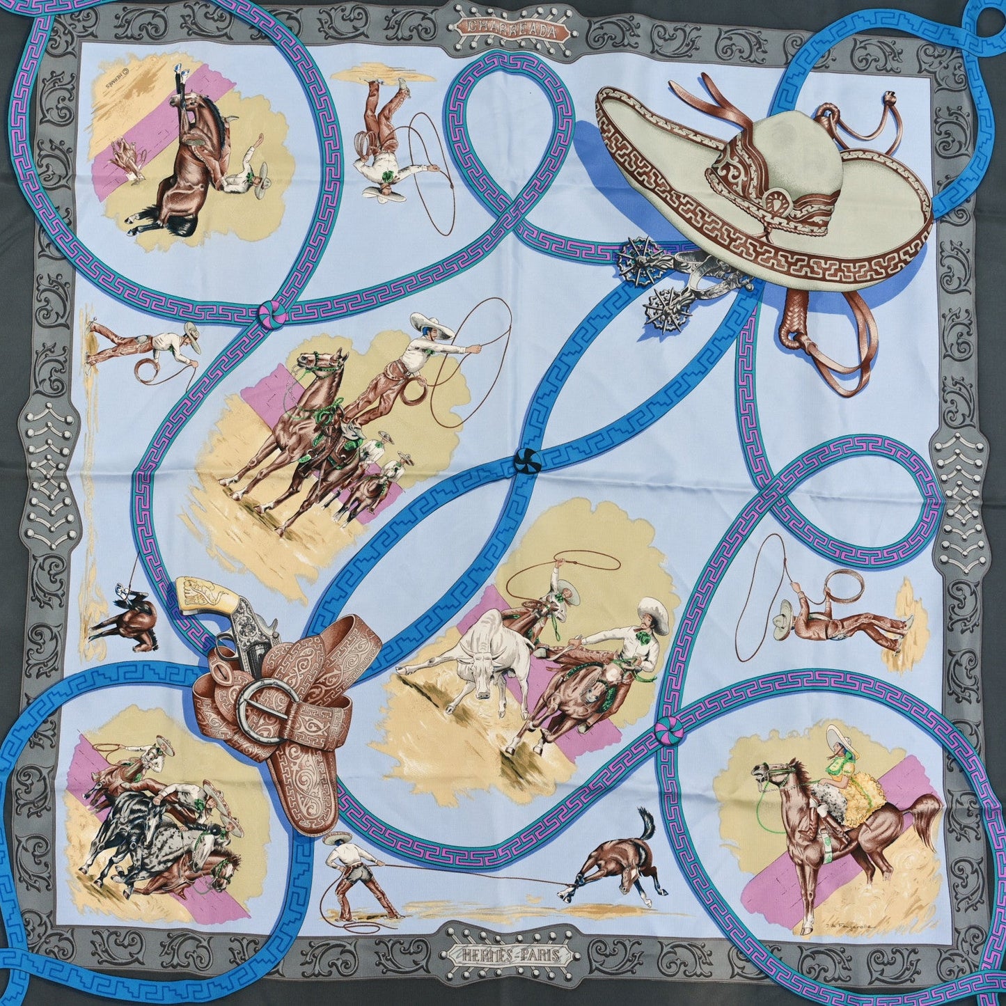 Silk Charreada Scarf 90