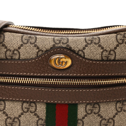 GG Supreme Monogram Web Mini Ophidia Shoulder Bag  Brown