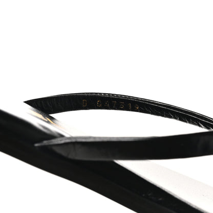 Goatskin CC Times Square Thong Sandals 37 Black