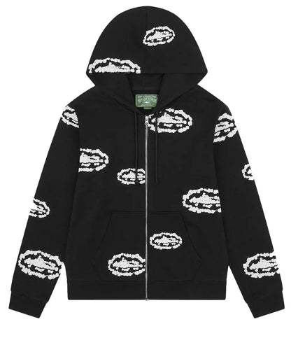 SUDADERA DENIM TEAR$ X CORTElZ