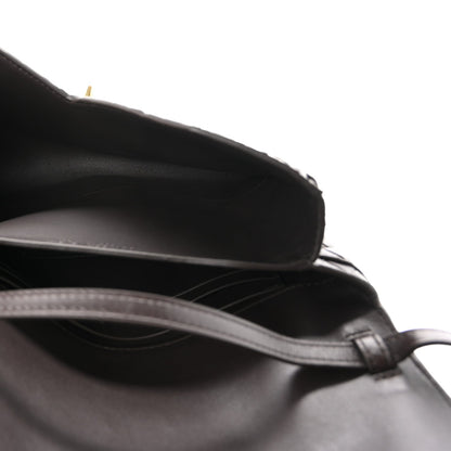 Nappa Intrecciato Knot Lock Top Handle Crossbody Bag Fondant