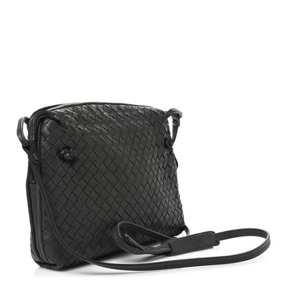 Nappa Intrecciato Nodini Crossbody Messenger New Light Grey