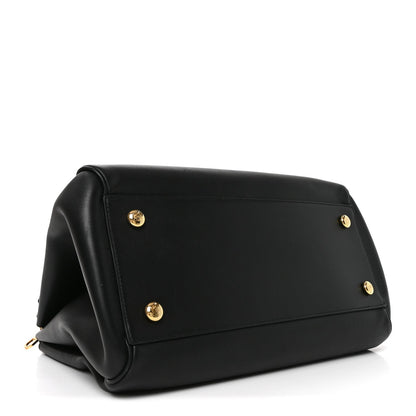 Supple Calfskin Medium Madrid Bag Black