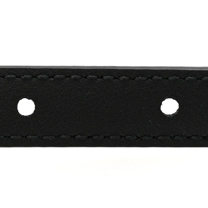 Plutone Calfskin Gucci Buckle 20mm Thin Belt 90 36 Black