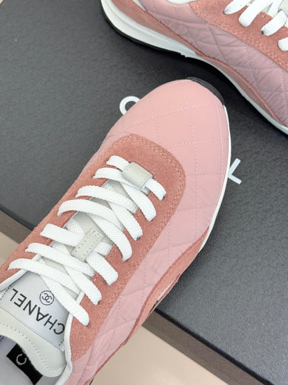 Cruise 2025/26 Trainers Cream Pink Suede Fabric