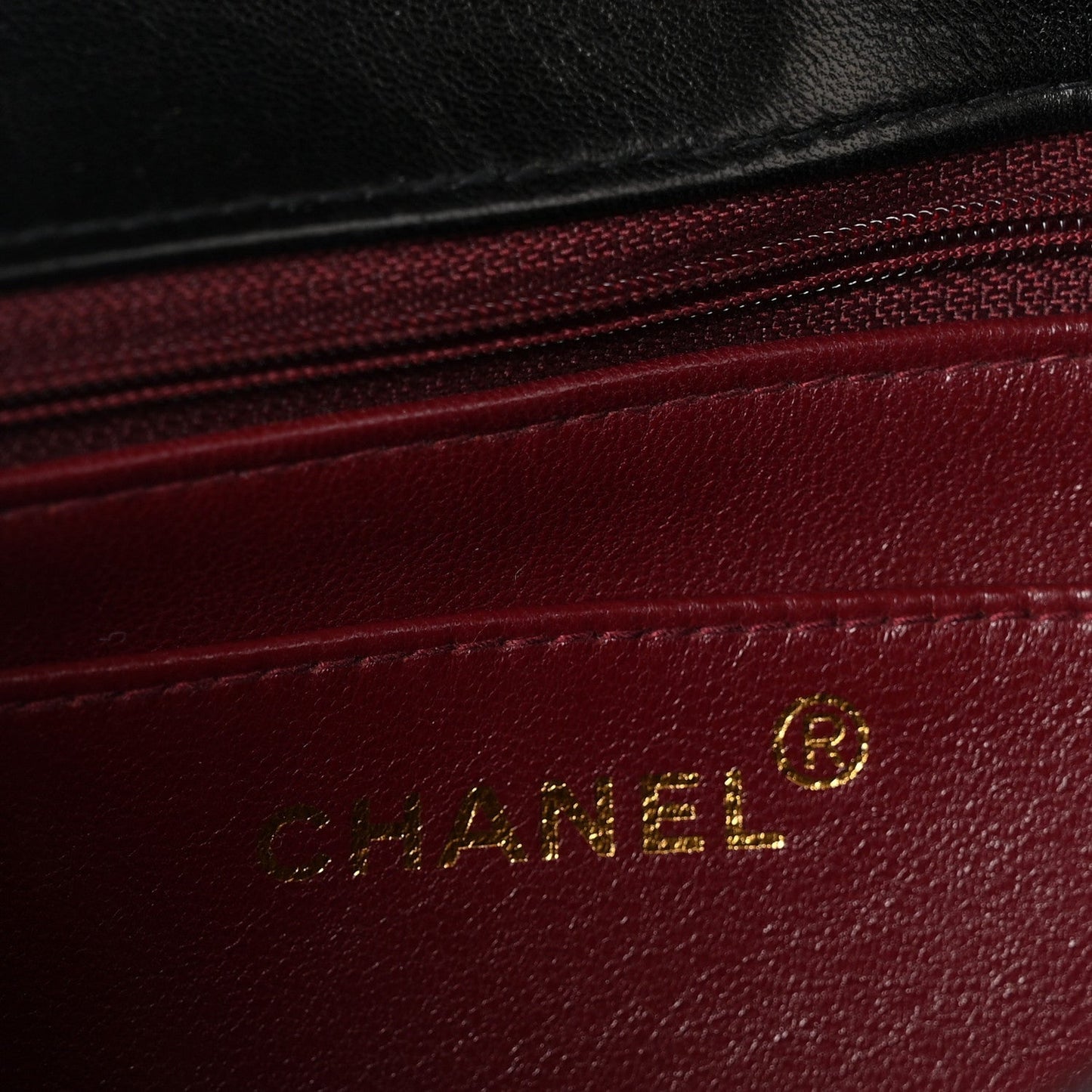 Lambskin Quilted Small Single Flap Black