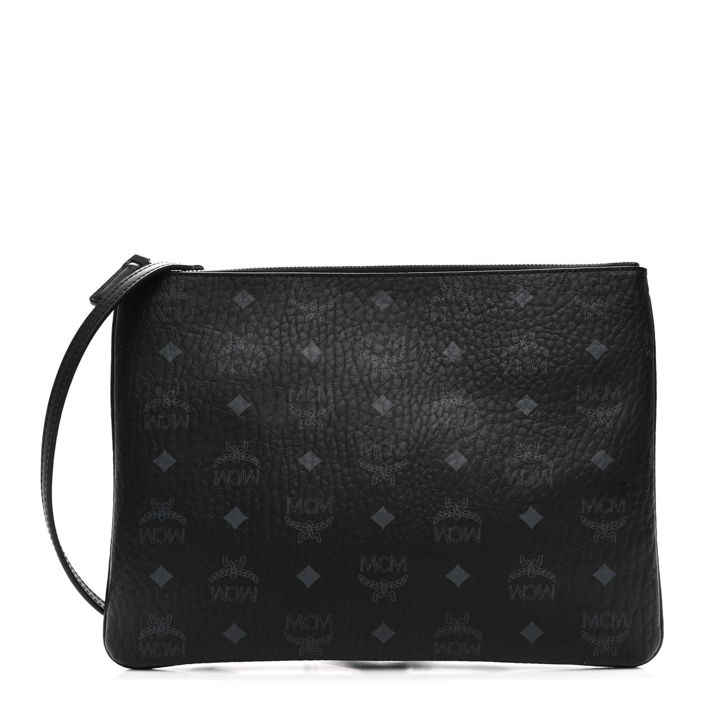 Visetos Medium Crossbody Pouch Black