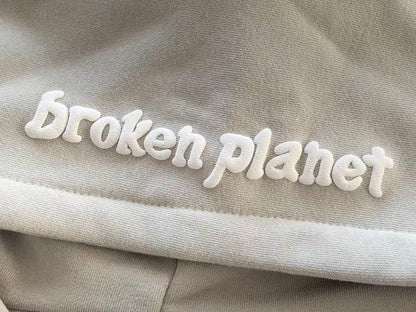 ￥~TOP 169 PANTS 119 BROKEN PLANET HOODIE TROUSERS FLEECE