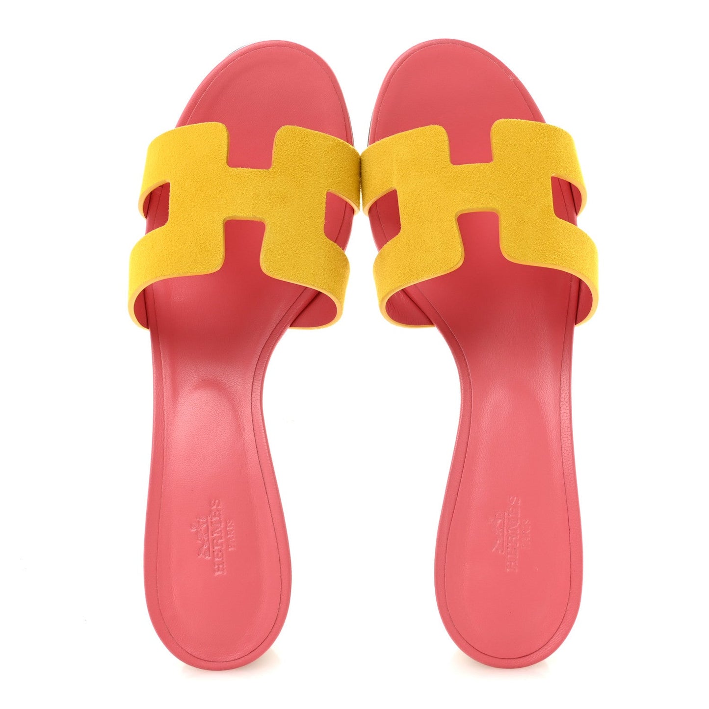 Suede Goatskin Oasis Sandals 40 Jaune Sable