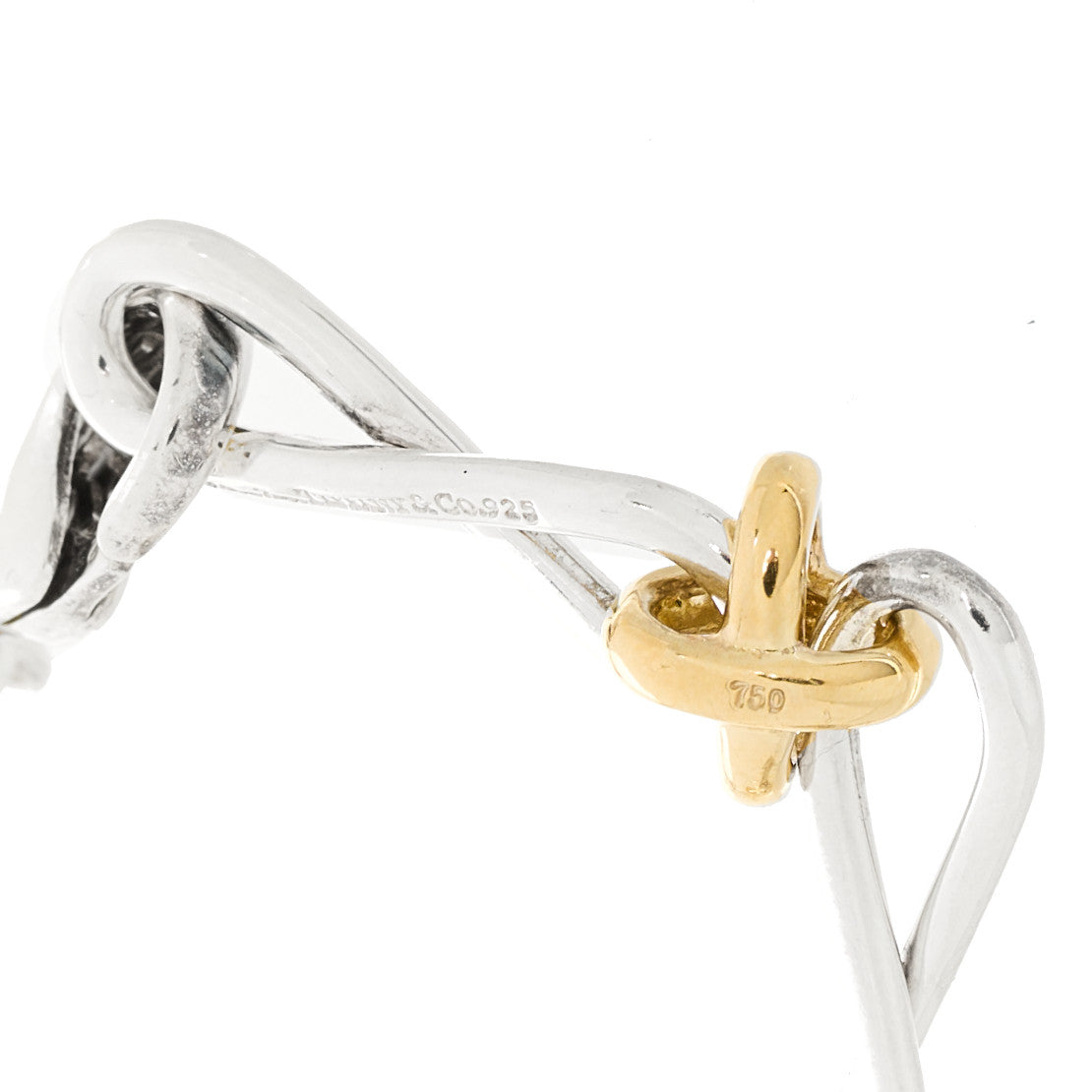 Sterling Silver 18K Yellow Gold Paloma Picasso Twirl Link Bracelet