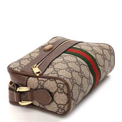 GG Supreme Monogram Web Mini Ophidia Shoulder Bag  Brown